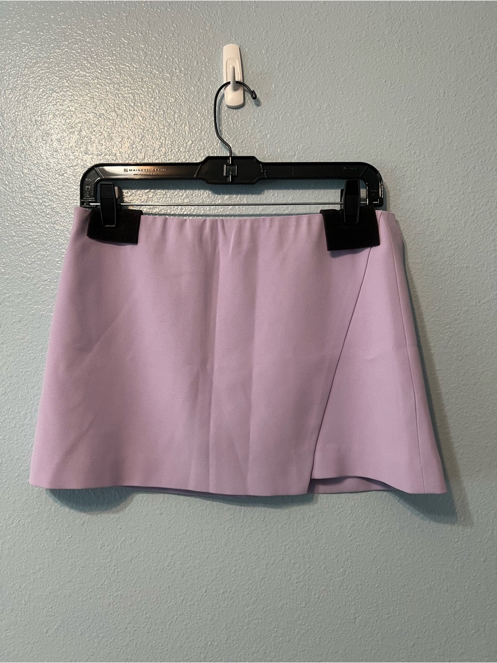 Alice + Olivia Lilia Crossover Mini Skirt Lavender Purple Size 6